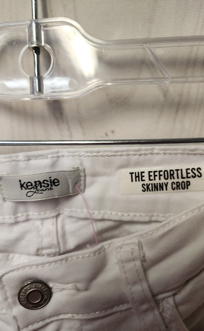 Kensie Women's Size 26 (1-2) White Jeans The Effortless Skinny Crop