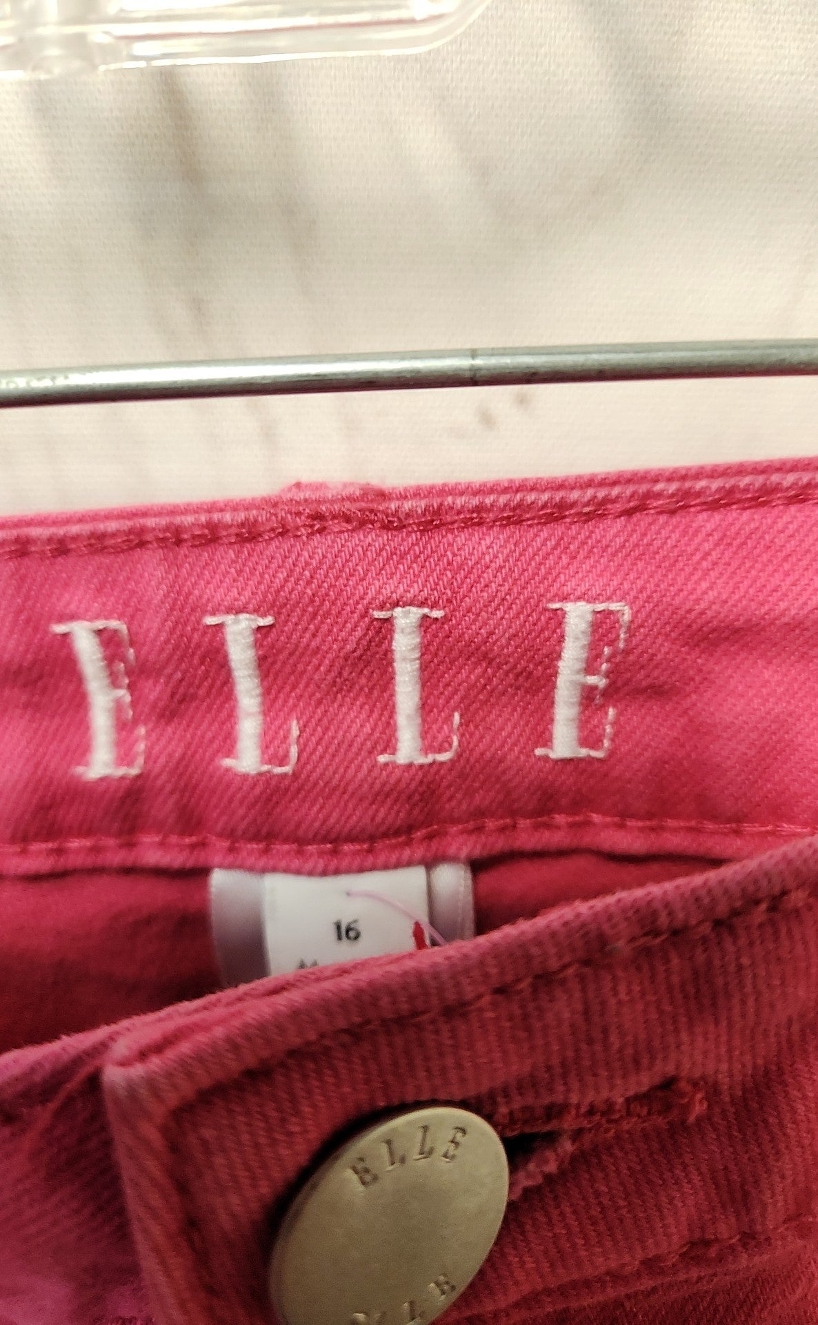 Elle Women's Size 33 (15-16) Pink Jeans
