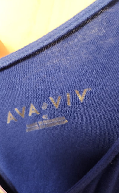 Ava & Viv Women's Size 4X Blue Dress