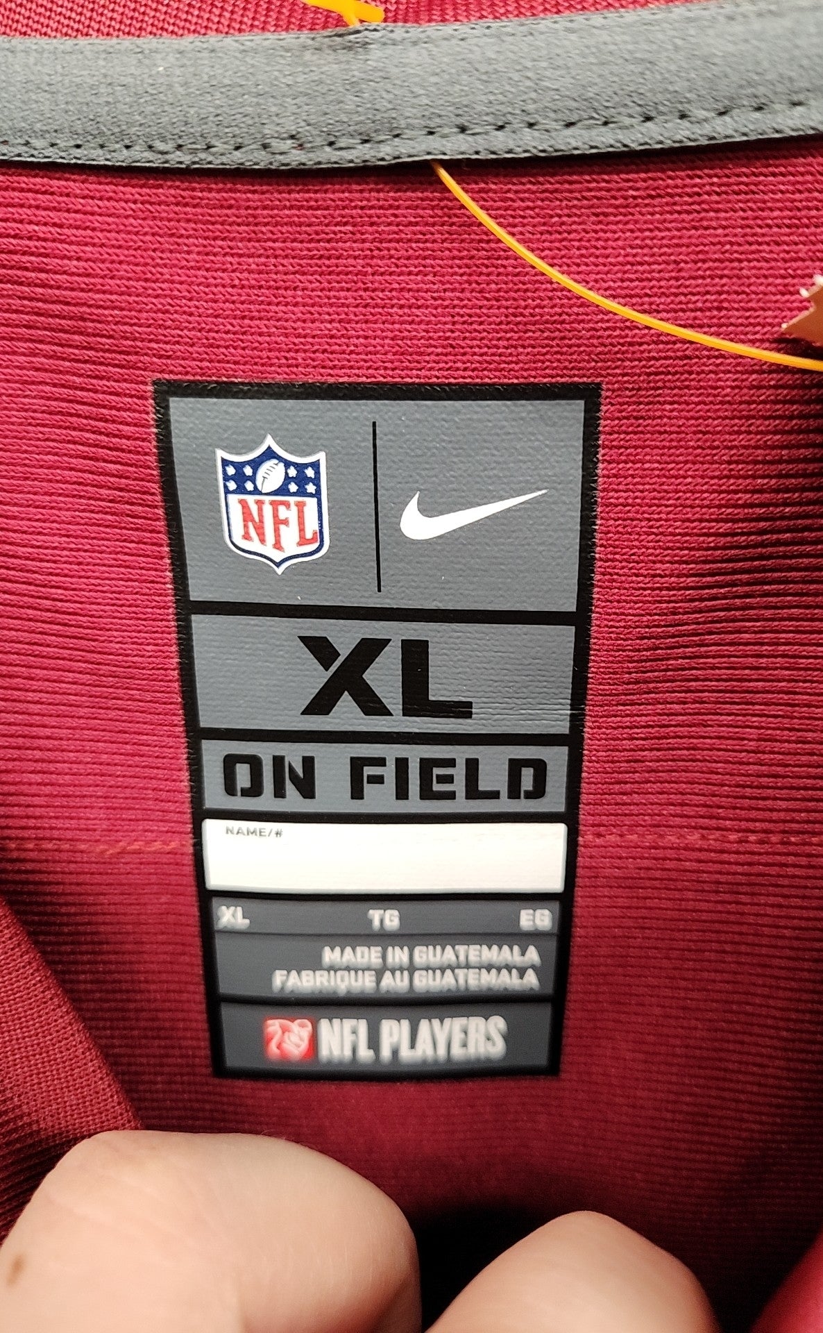 NFL Men's Size XL Red Shirt