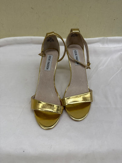 Steve Madden Women's Size 6-1/2 Gold Sandals Shoes