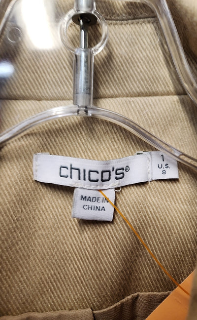 Chico's Women's Size 1 = US 8 Beige Jacket