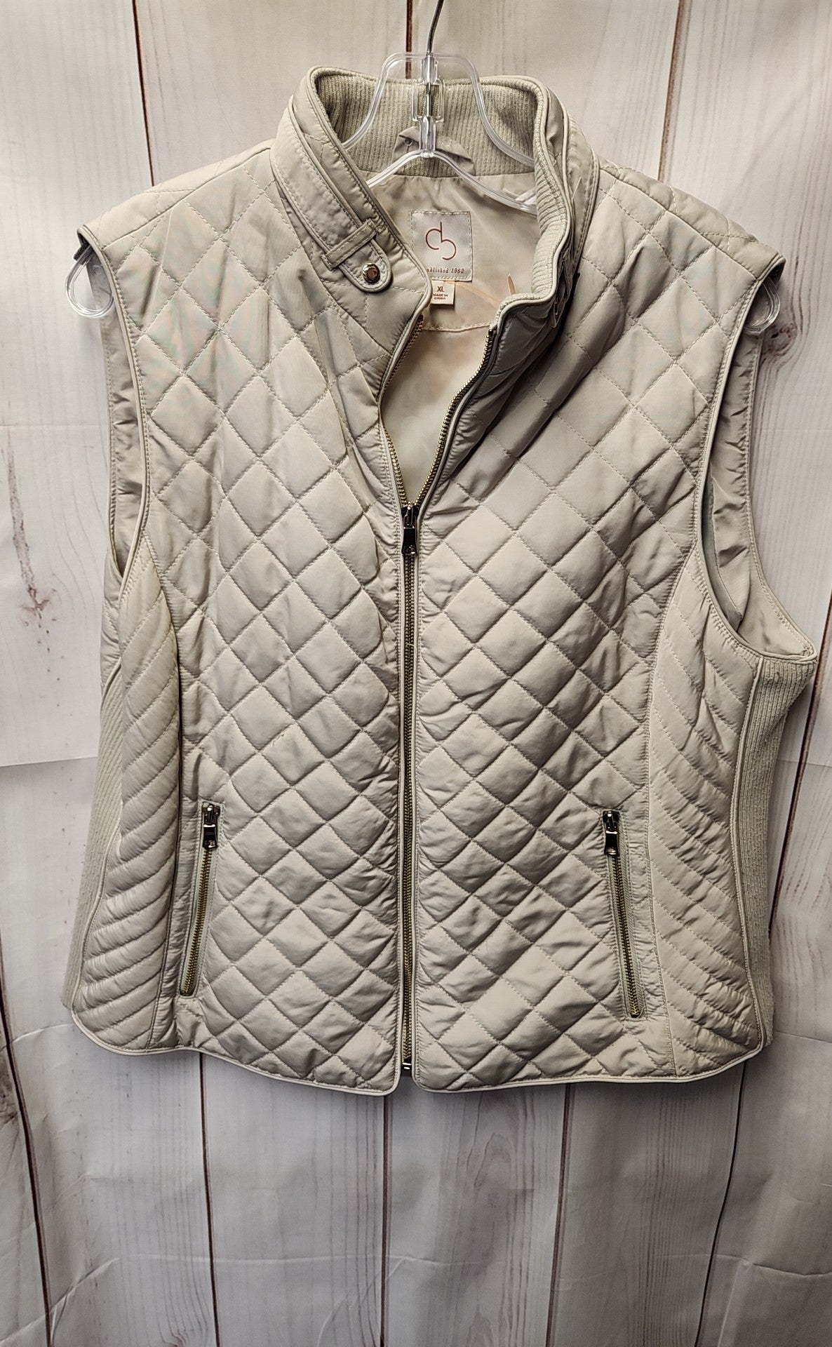 Dressbarn Women's Size XL Beige Vest