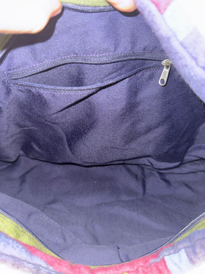 Blue Buttons Purse Bag