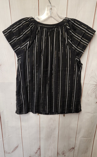 Ann Taylor Women's Size S Petite Black Short Sleeve Top