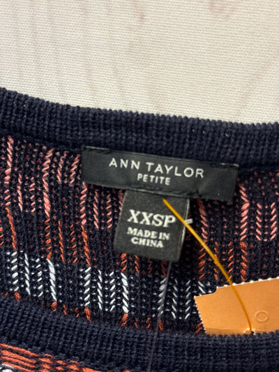 NWT Ann Taylor Women's Size XXS Petite Pink & Blue Dress