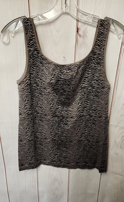 Soma Women's Size L Brown Animal Print Sleeveless Top