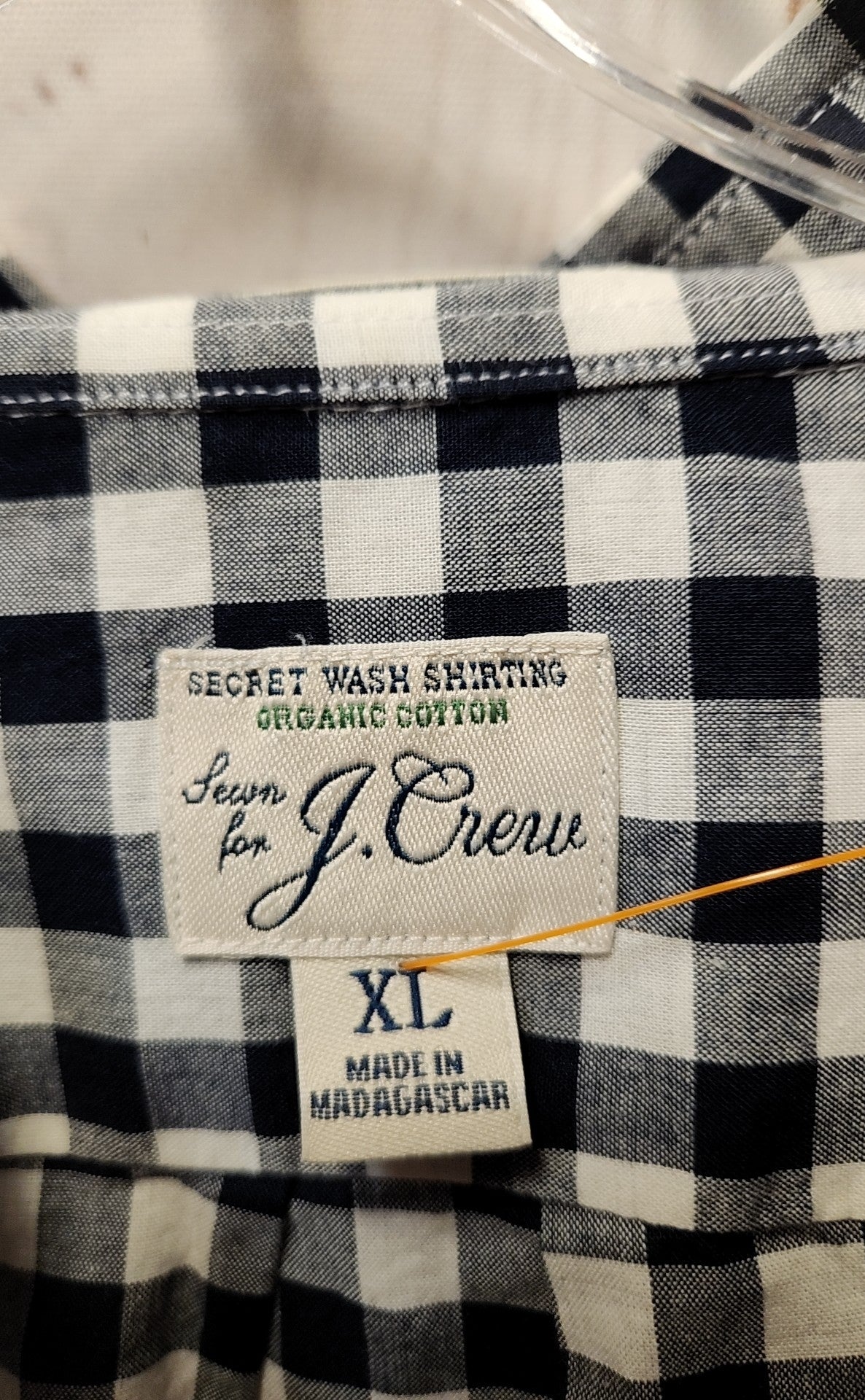 J Crew Men's Size L Black & White Shirt