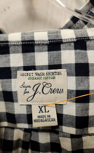 J Crew Men's Size L Black & White Shirt