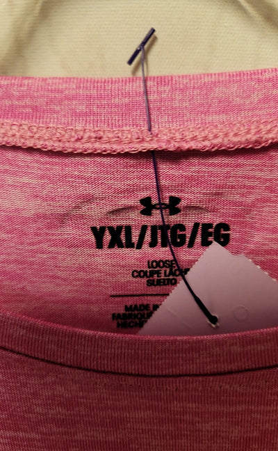 Under Armour Girl's Size 18/20 Pink Shirt