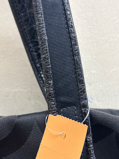 Coach 12836 Poppy OP Art Glam Black Shoulder/Tote Bag AS IS - wear