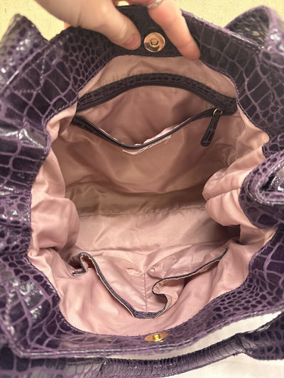 Nine West Purple Tote Bag