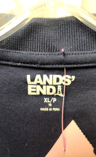 Lands End Boy's Size 18 Navy Shirt