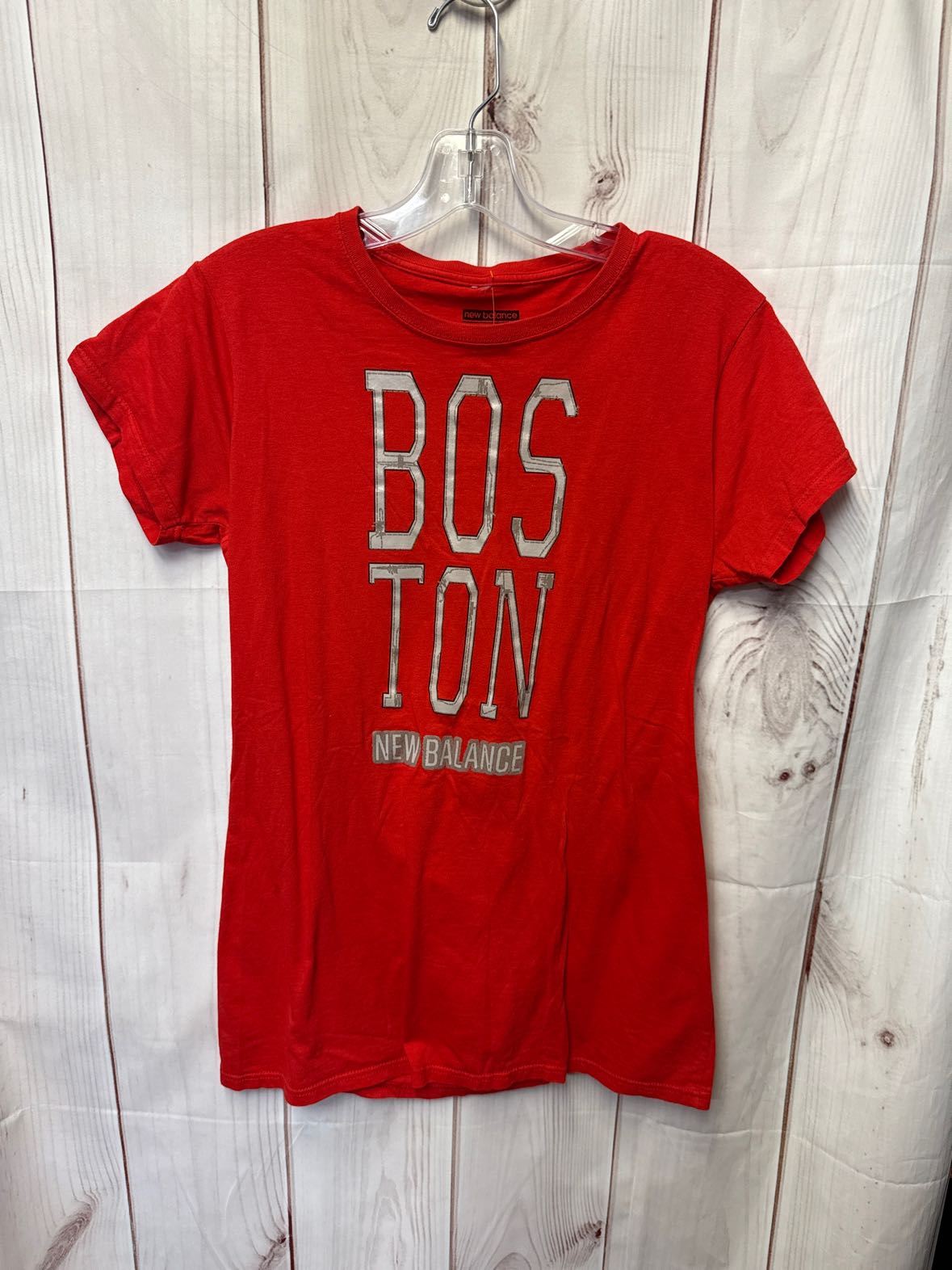 New Balance Women's Size L Red Short Sleeve Top