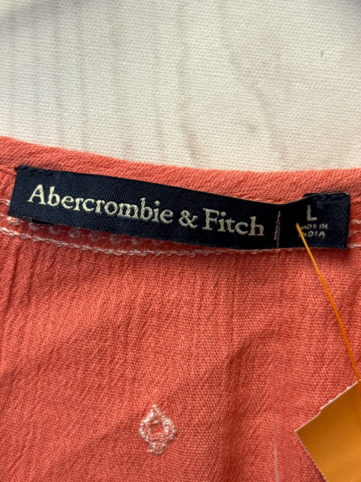 NWT Abercrombie & Fitch Women's Size L Pink Long Sleeve Top