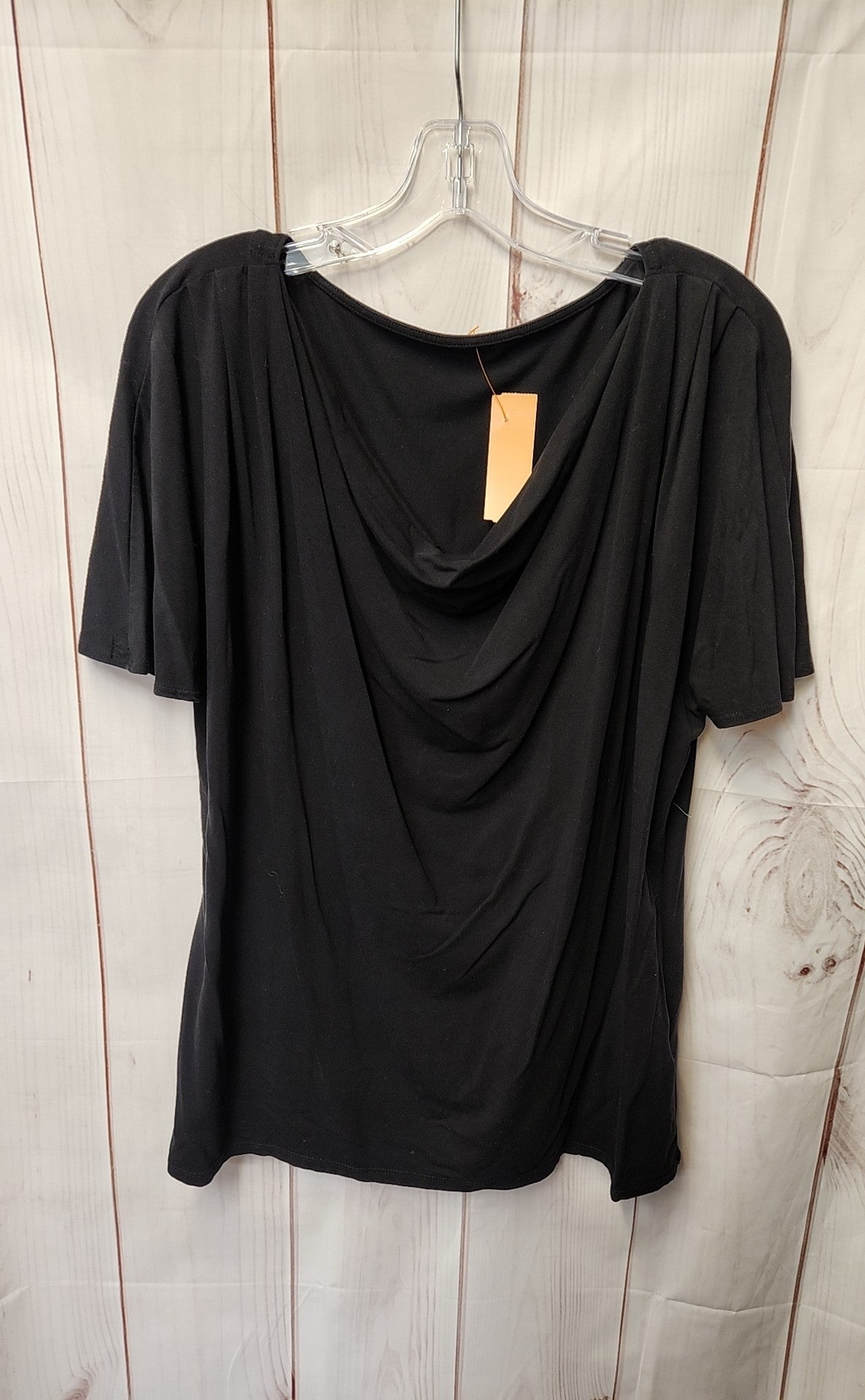 Encircled Women's Size XXL Black Short Sleeve Top