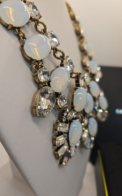 NIB Baublebar Blue Rhinestone Necklace