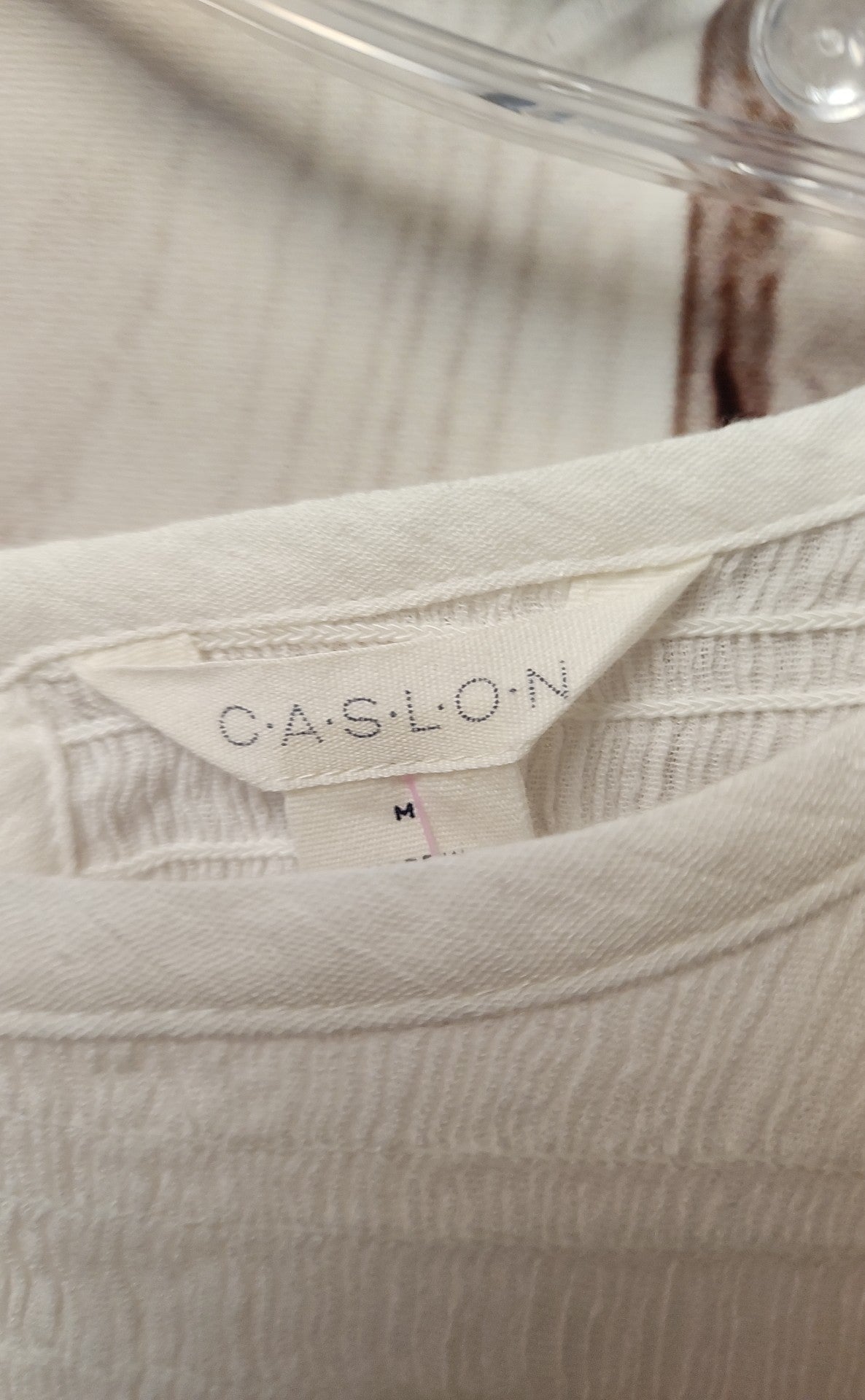 NWT Caslon Women's Size M White Dress