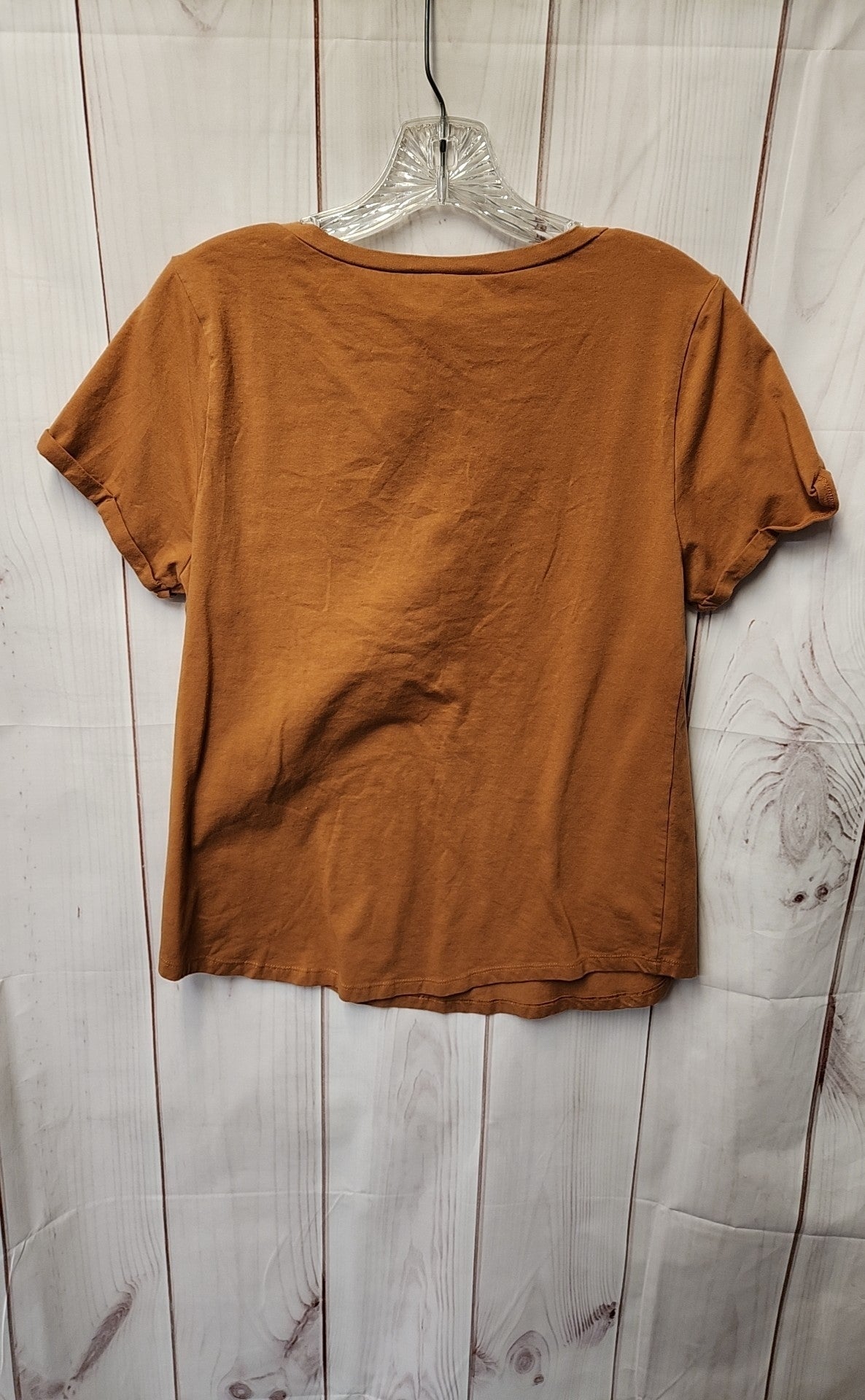 For The Republic Women's Size L Brown Short Sleeve Top