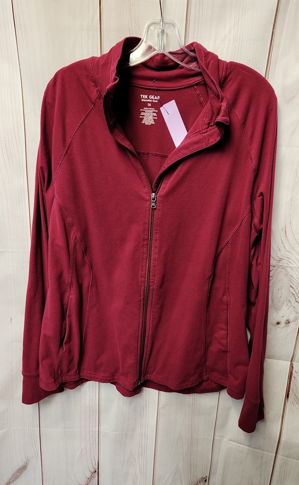 Tek Gear Women's Size 1X Pink Jacket