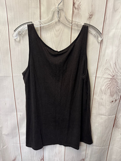Eileen Fisher Women's Size M Brown Beaded Sleeveless Top