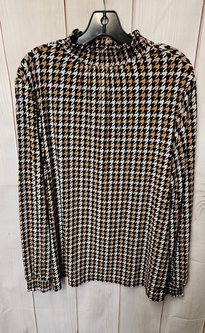 Anne Klein Women's Size XS Brown Long Sleeve Top