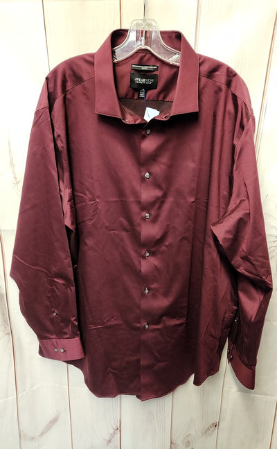 Awearness Kenneth Cole Men's Size 3X Maroon Shirt
