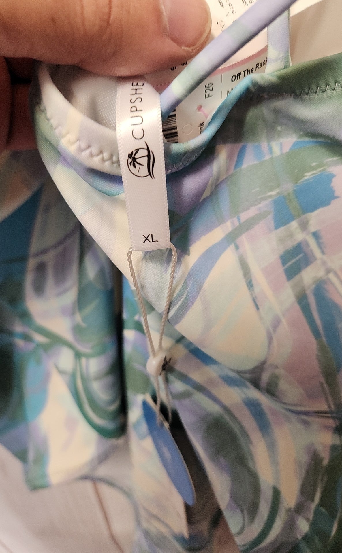 NWT Cupshe Women's Size XL Blue Swimsuit