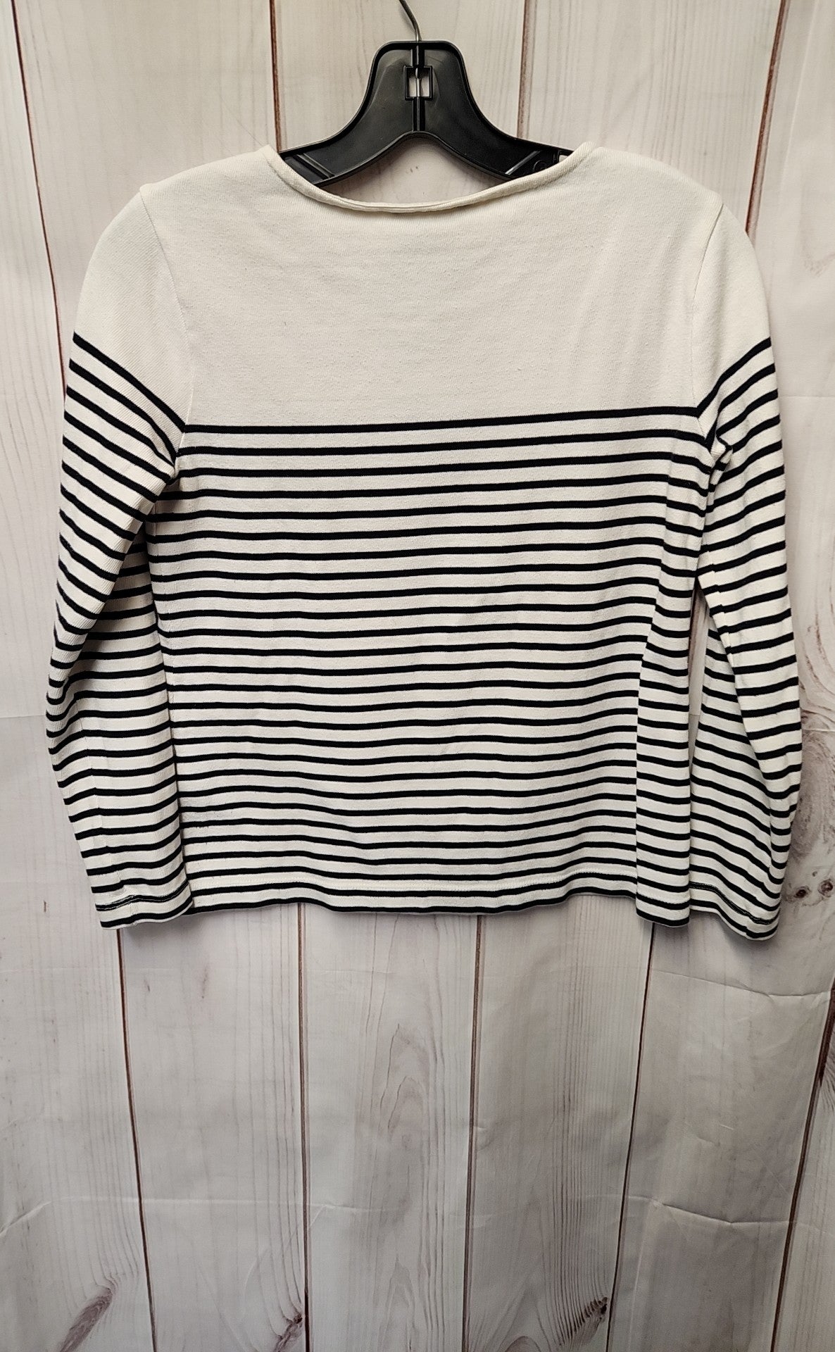Banana Republic Women's Size XS White & Black Long Sleeve Top