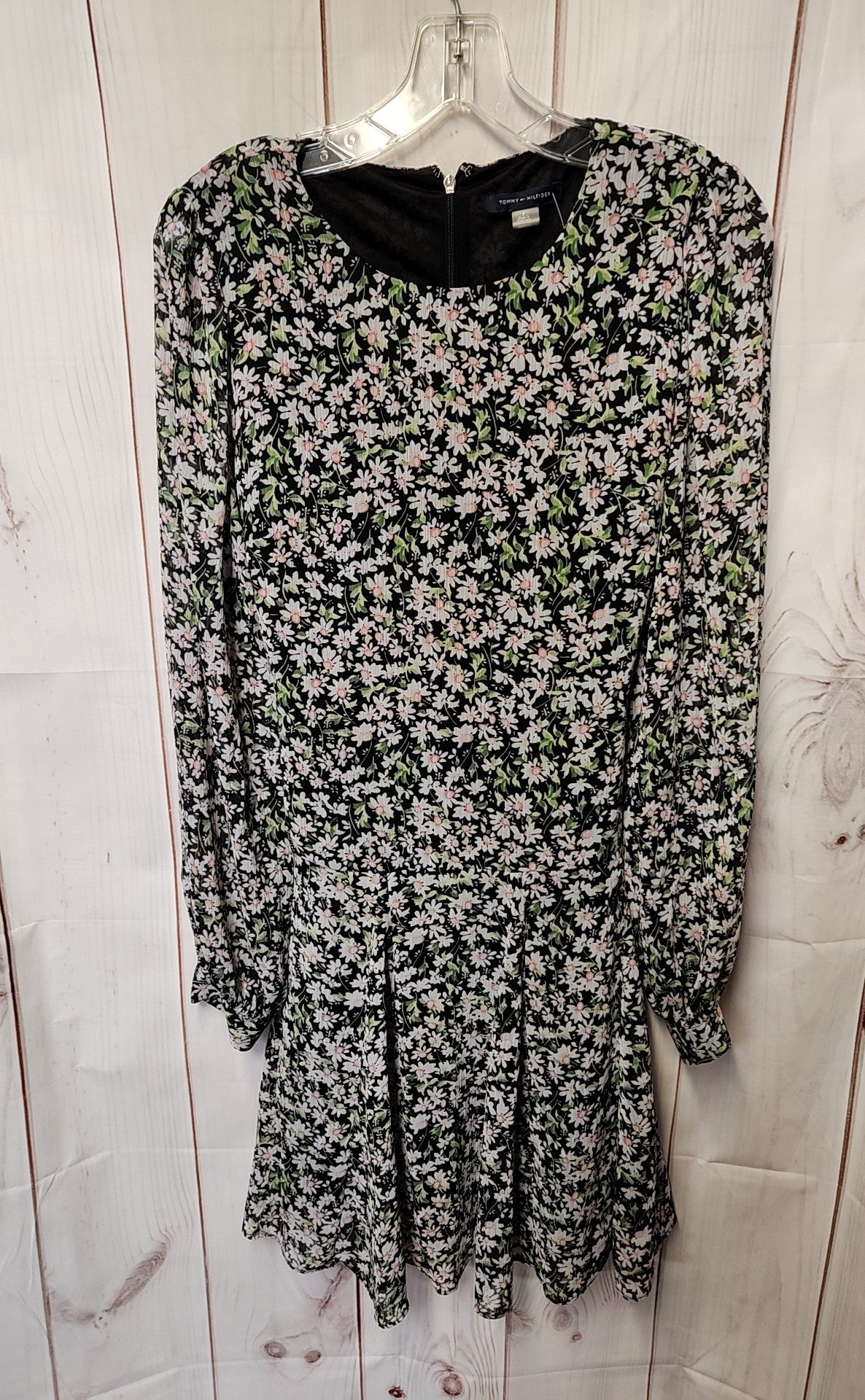 Tommy Hilfiger Women's Size 8 Black Floral Dress