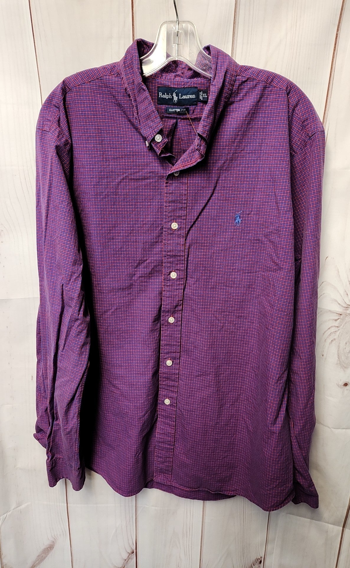 Ralph Lauren Men's Size XL Red & Blue Shirt