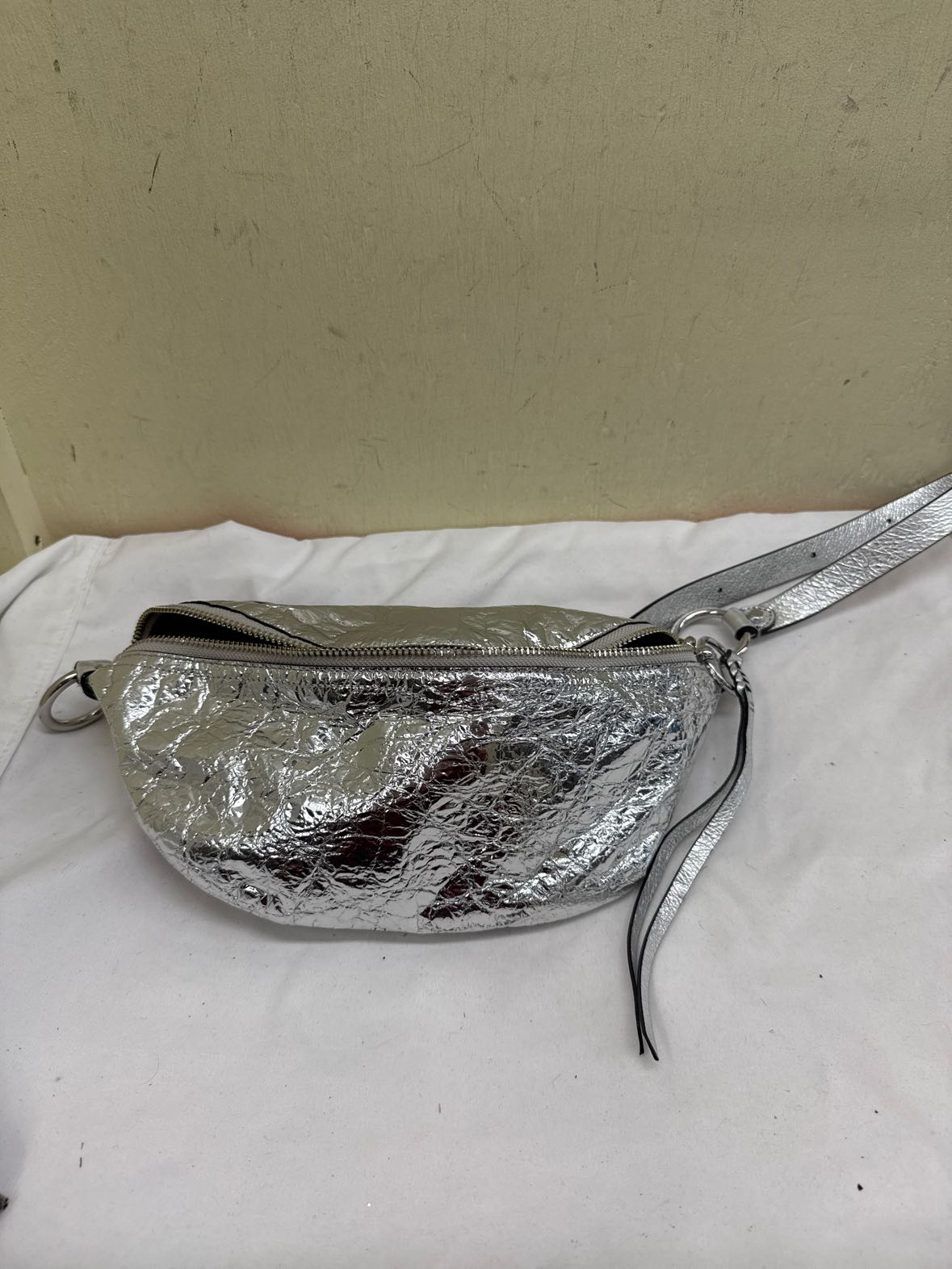 Rebecca Minkoff Silver Fanny Pack