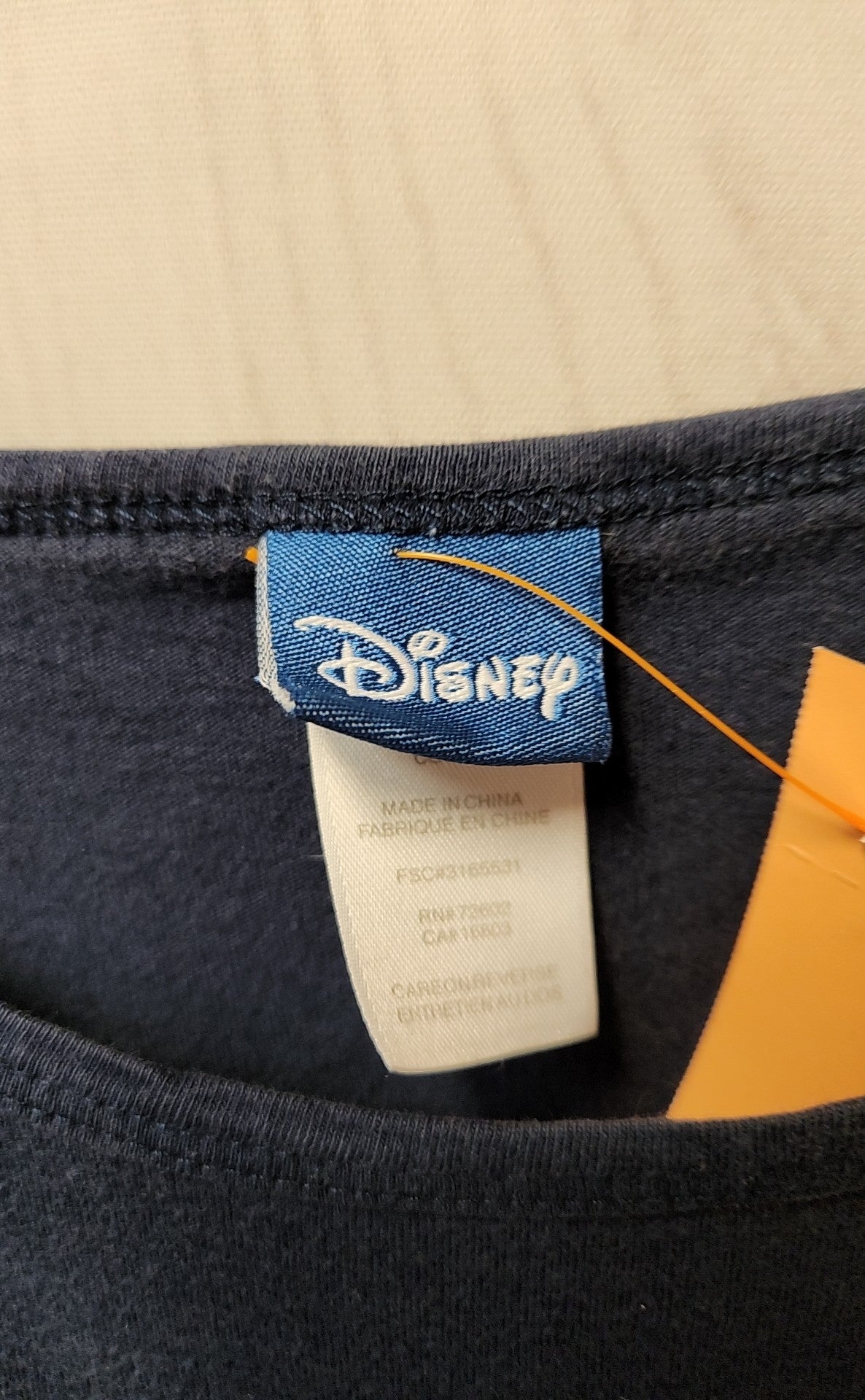 Disney Women's Size 1X-3X Navy Short Sleeve Top