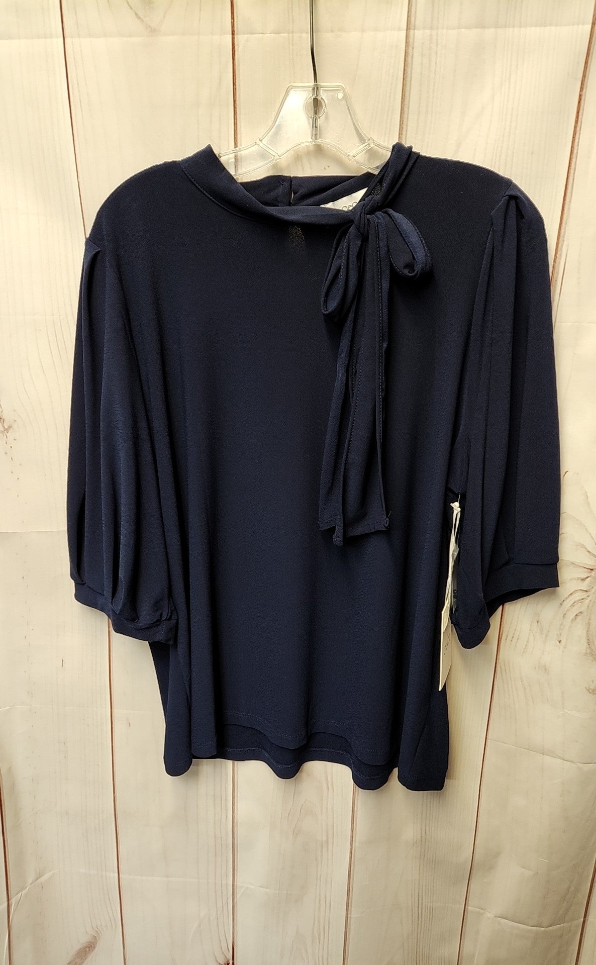 NWT Cece Women's Size XL Navy 3/4 Sleeve Top