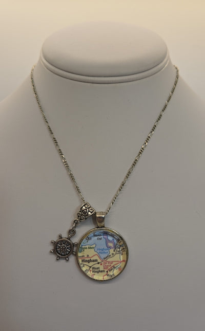 Map Charm Necklace
