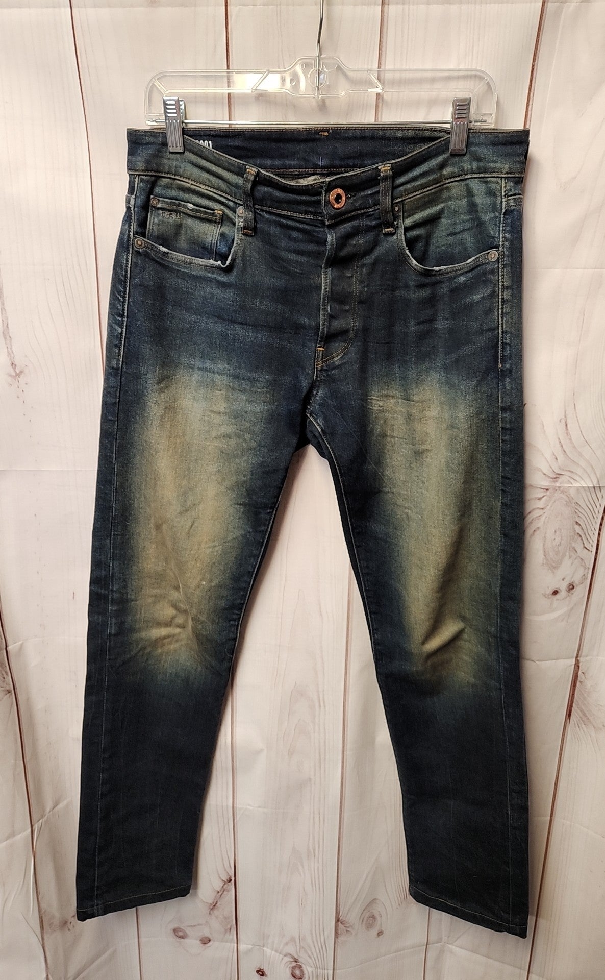 G-Star Raw Men's Size 29x32 Blue Jeans 3301 Slim