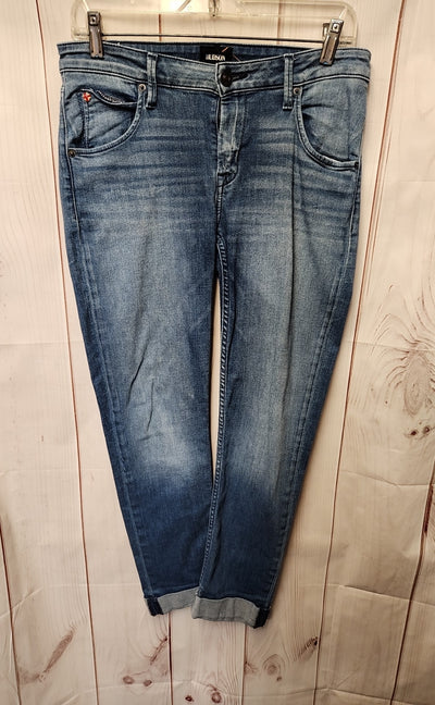 Hudson Women's Size 28 (5-6) Blue Jeans Bacara Straight Crop