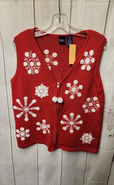 Basic Edition Women's Size L Red Vest