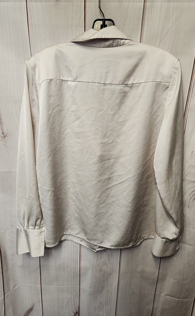 Anne Klein Women's Size M White Long Sleeve Top