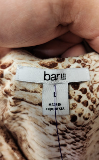 NWT Bar III Women's Size L Brown Long Sleeve Top