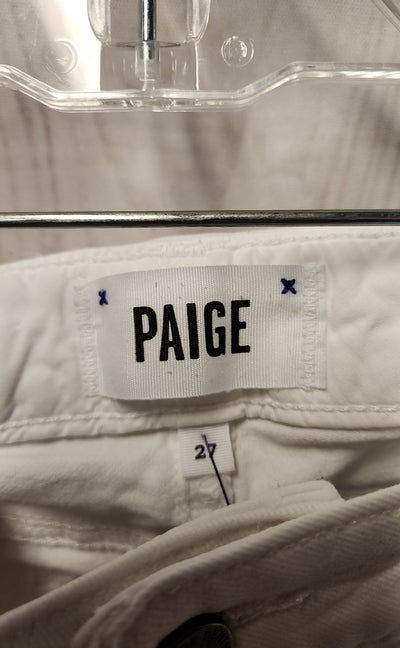 Paige Women's Size 27 (3-4) White Jeans
