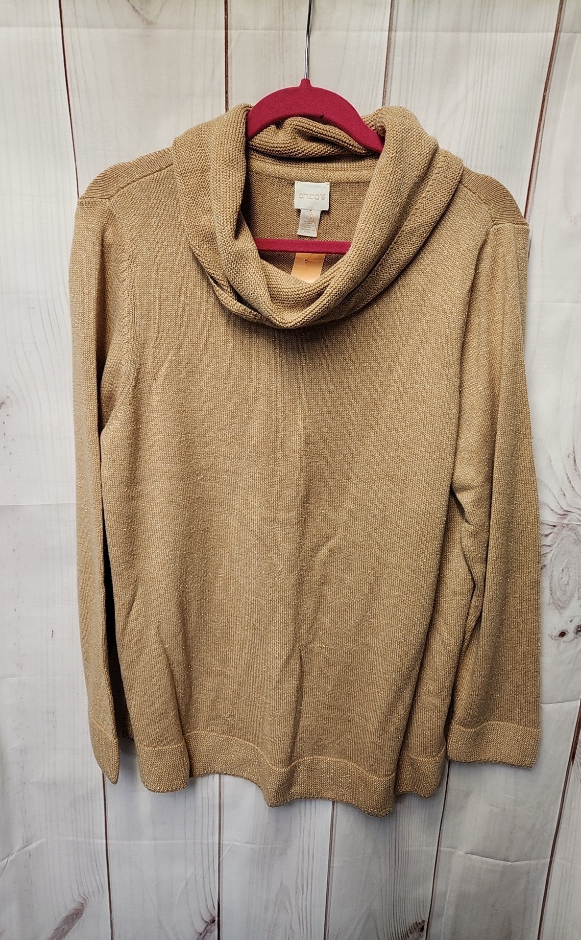 Chico's Women's Size 3 = US XL Tan Sweater