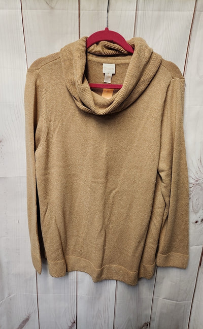 Chico's Women's Size 3 = US XL Tan Sweater