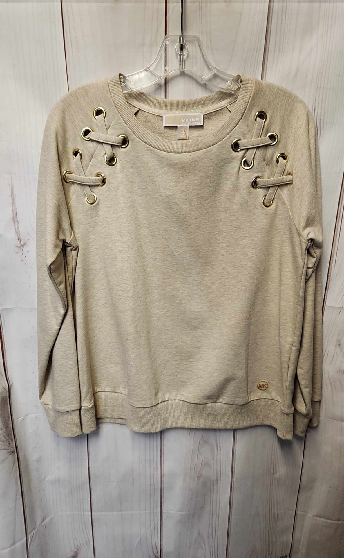 Michael Kors Women's Size M Tan Long Sleeve Top