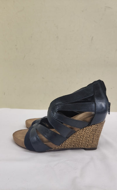 Aerosoles Women's Size 6-1/2 Navy Sandals Shoes