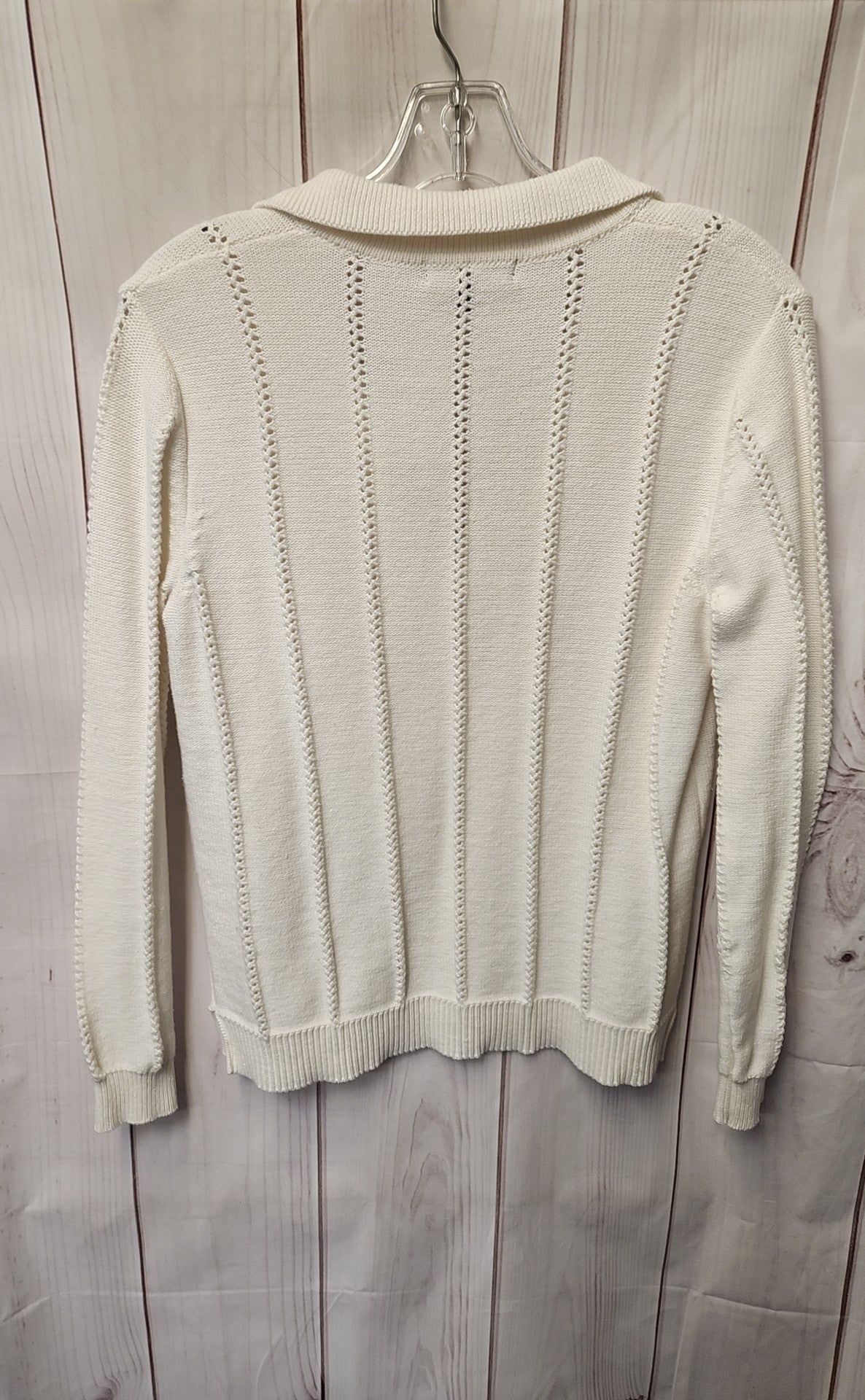 Metric Knits Women's Size M White Sweater