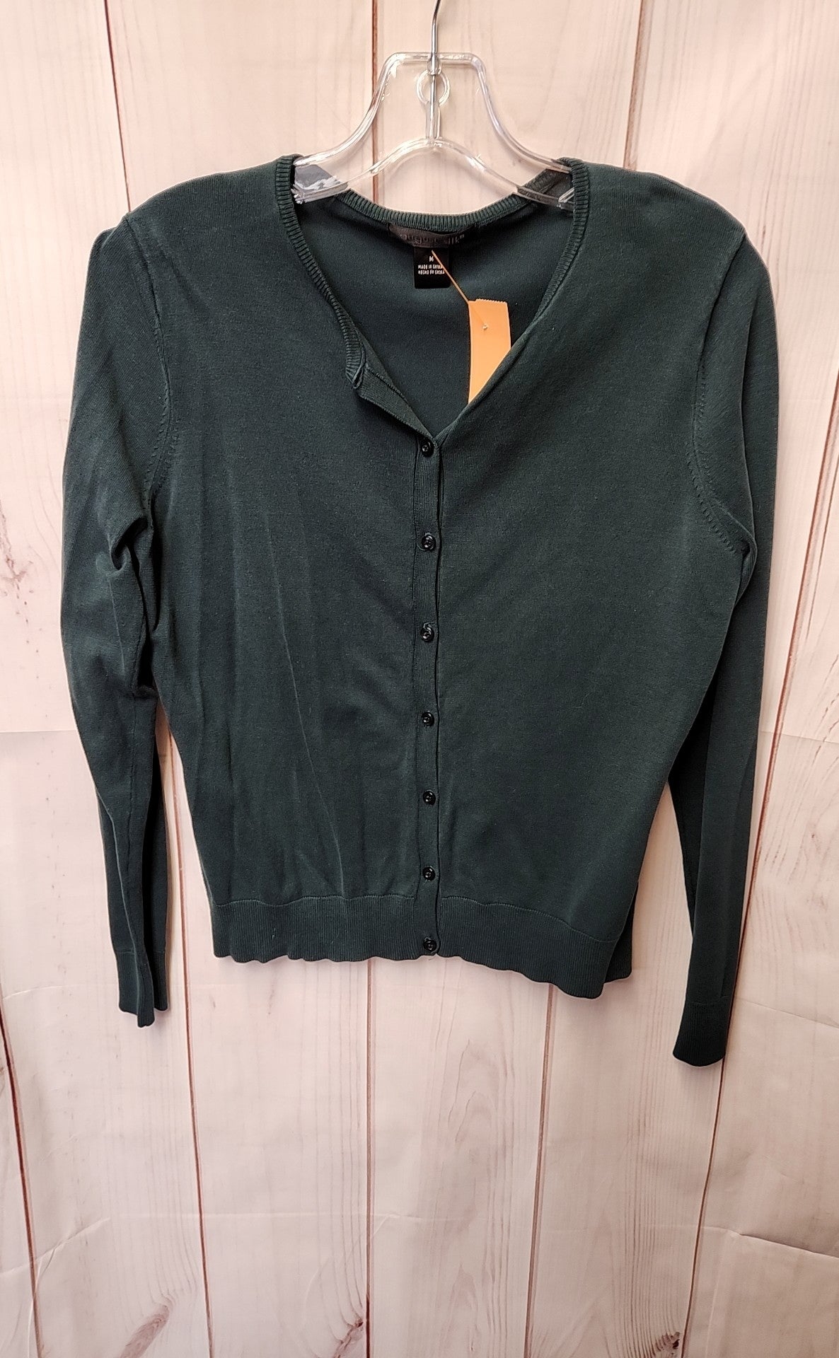 August Silk Women's Size M Green Cardigan
