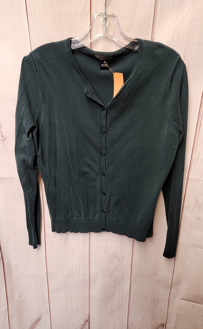 August Silk Women's Size M Green Cardigan