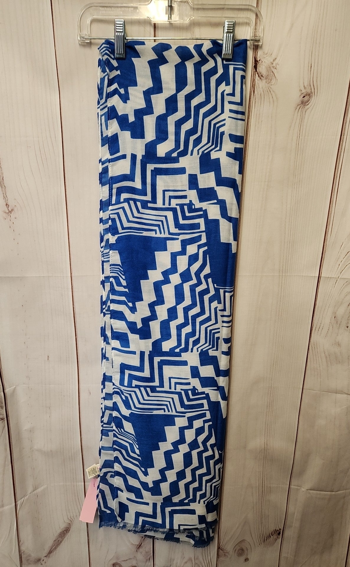 White & Blue Dress Scarf