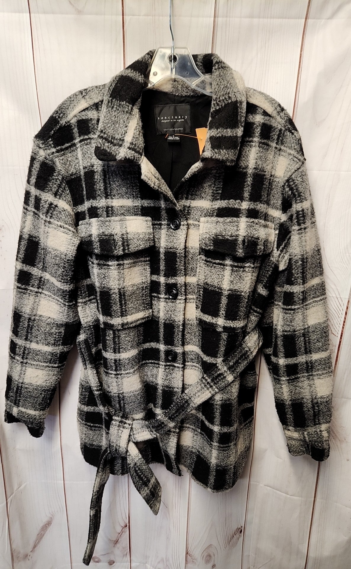 Sanctuary Women's Size L Black & Gray Jacket